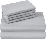 Cifeeo 4/6 Pieces Luxury Bedding Sheet Set Egyptian Cotton 1000TC Fitted Sheet Flat Sheet Pillowcase - Wrinkle, Stain, Fade Resistant