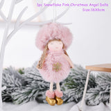 Cifeeo New Year 2023 Gifts Crown Veil Girl Dolls Angel Doll Navidad Xmas Tree Ornaments Christmas Decorations for Home Noel Natal