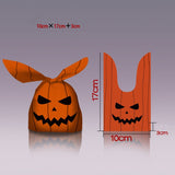 Cifeeo  25/50Pcs Halloween Candy Bags Pumpkin Bat Snack Biscuit Gift Bag Trick Or Treat Kids Favors Halloween Party Decoration Supplies