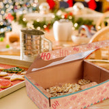 Christmas Gift 3/6/9/12Pcs Kraft Paper Candy Boxes Merry Christmas Cookie Gift Box Clear Window Packaging Bag Party Favor New Year Decoration