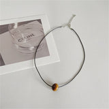 Cifeeo Vintage Heart Stone Pendant Necklace Simple Stylish Pendant Necklace For Women Men Jewelry Necklace Best Gift