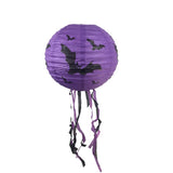 Cifeeo   Halloween Paper Lantern Pumpkin Lantern Spider Bat Skeleton Hanging Pendant Horror Props Halloween Party Decoration Outdoor Home