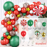 Cifeeo Christmas Balloons Candy  Crutch Xmas Pendants Happy New Year Party 2023 Merry Christma Decor For Home Noel Nacidad Supplies