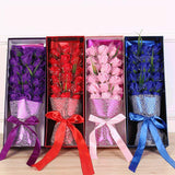 Valentine's Day Simulation Rose Soap Bouquet Gift Box Birthday Gift Creative Artificial Flowers for Lovers Mothers Packaging Box