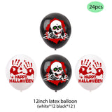 Cifeeo  Halloween Decoration Kawaii Anime Figure Bloody Skull Latex Balloon Set Halloween Party Decoration Supplies Toy Gift