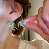 Back to school New Arrival Clip Earrings Fashion Metal Trendy Bowknot Women Korean Butterfly Versatile Earrings Simple Trendy Jewelry