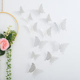 Back To School 12pcs Suncatcher Sticker 3D Effect Crystal Butterflies Wall Sticker Beautiful Butterfly for Kids Room Wall Decal Home Decoration