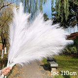 Black Friday Cifeeo  70-120Cm Artificial Pampas Grass Fake Reed Plants Bouquet  Wedding Decoration Home Living Room DIY Vase Decoration Tail Grass