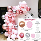 Cifeeo Baby Shower Decorations Macaron White Pink Blue Gold Balloon Arch Kit Wedding Birthday Boy Or Girl Gender Reveal Party Balloon