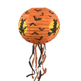 Cifeeo   Halloween Paper Lantern Pumpkin Lantern Spider Bat Skeleton Hanging Pendant Horror Props Halloween Party Decoration Outdoor Home