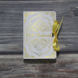 Back to school 5pcs Gold Printing Eid Mubarak Candy Box Muslim Ramadan Gift Bags Kareem Decorations Paper Boxes Eid Al-Fitr Party Supplies