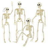 Cifeeo   Halloween 3D Simulation Skeleton Swingable Plastic Skeleton For Horror Bar Haunted House Home Decor Halloween Party Decoration