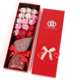 Valentine's Day Simulation Rose Soap Bouquet Gift Box Birthday Gift Creative Artificial Flowers for Lovers Mothers Packaging Box