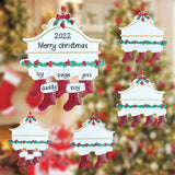 Christmas Gift Christmas Decor For Home DIY Personalized Family Santa Claus Chirstmas Tree Hanging Ornaments Pendant New Year Gift Navidad