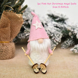 Cifeeo New Year 2023 Gifts Crown Veil Girl Dolls Angel Doll Navidad Xmas Tree Ornaments Christmas Decorations for Home Noel Natal