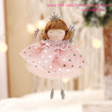 Cifeeo New Year 2023 Gifts Crown Veil Girl Dolls Angel Doll Navidad Xmas Tree Ornaments Christmas Decorations for Home Noel Natal
