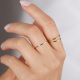 Cifeeo Classic Style Stacking Stainless Steel Rings For Woman Fashion Charm Jewelry Size 5 6 7 Jewelry Finger Accessories Gifts