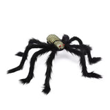 Cifeeo   1Pcs 30Cm/75Cm Halloween Giant Spider Scary Red Eyes Animal Bar Haunted House Garden Home Halloween Horror Decoration