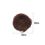 8-20cm Nature Rattan Bird Nest Easter Egg Decoration Prop Artificial Nest for Easter Party Home Garden Decoration DIY Craft