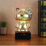 Cifeeo New Product Launch Bluetooth Speaker 3D Fireworks Hello KT Desktop Ornaments Led Romantic Colorful Atmosphere Night Light