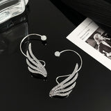 1 pcs Angel Wings Luxury Crystal Cilp Earrings Star Earring For Women New ear Jewelry Fashion Earcuff