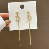 Long Tassel Earring for Women  Trend Lucky Clover Earrings For Girl Gift Fashion Party Wedding Jewelry