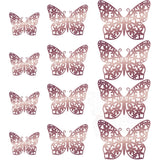 Back to school 12Pcs/Set 3D Hollow Butterfly Wall Sticker Cake Decor Toppers Wedding Decoration Living Room Home Decor Butterflies Stickers