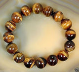 8mm Natural Stone Buddha Bracelet Brown Tiger Eyes Beads Bracelet for Men Women Weight Loss Healing Bracelets Jewelry