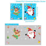 Christmas Gift Christmas Window Stickers Santa Claus Elk Merry Christmas Decoration For Home Xmas 2022 Navidad Kerst Gift Happy New Year