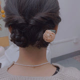 Cifeeo Chinese Style Hanfu Headpiece Women Flower Long Tassel Hairpin Step Shake Hair Stick Hair Ornament Vintage Hairstick Jewelry