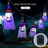 Cifeeo New Halloween Creative Haunted House Scene Horror Atmosphere Arrangement LED Lights Ghost Wizard Home Garden Decoration Lights
