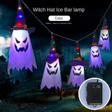 Cifeeo New Halloween Creative Haunted House Scene Horror Atmosphere Arrangement LED Lights Ghost Wizard Home Garden Decoration Lights