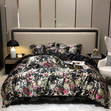 Cifeeo Mulberry Silk Bedding Set Luxury Duvet Cover Bed Sheet Pillowcase Silky Soft Queen King Ru Eu Double Size Fitted Sheet Bed Linen