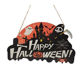 Cifeeo Halloween Wooden Pendant Anime Figure Kawaii Halloween Pumpkin Skull Spider Party Bar Scene Layout Decoration Supplies Toys