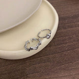 Graduation Gift New Arrival Fashion Rings Women Metal Party Trendy Round Wedding Bands None All Compatible Rings Simple Female Jewelry