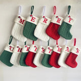 Cifeeo  New Year 2024 Christmas Stocking Red Xmas Candy Gift Sock Christmas Decorations for Home Happy New Year Xmas Decoration  Noel