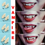 Cifeeo  Halloween Vampire Teeth Fangs Horror DIY Cosplay Dentures Prop Masquerade For Halloween Costume Party Decoration With Solid Glue