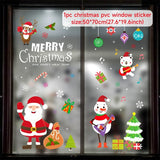 Christmas Gift Santa Claus Christmas Train Window Stickers Merry Christmas Decorations For Home Navidad 2022 Xmas Ornaments Happy New Year 2023