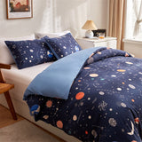Cifeeo England America Cosmos Pattern Fluorescence Bedding Set King Queen Luminous Duvet Cover Set Dream Single Double Bed Quilt Covers