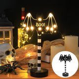 Cifeeo  Halloween 2023 New Detachable Halloween Ghost Festival Modeling Light LED Pumpkin Ghost Skull Wooden Decoration Ornament Small Night Light