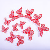 Back to school 12pcs Cake Decorations 3D Hollow Butterflies Happy Birthday Cake Toppers for Birthday Cake Dessert Baby Shower Decor Butterfly