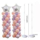 Cifeeo  Birthday Balloon Column Kit Plastic Balloon Arch Stand With Base And Pole For Birthday Party Latex Ballons Holder Wedding