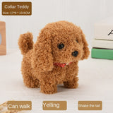 Cifeeo Electronic Plush Toys Walking Barking Cute Puppy Pet Dog Toy with Battery Control Halloween Birthday Gift for Boys Girls Kawaii