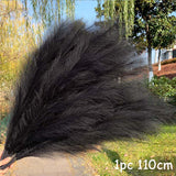 Black Friday Cifeeo  70-120Cm Artificial Pampas Grass Fake Reed Plants Bouquet  Wedding Decoration Home Living Room DIY Vase Decoration Tail Grass