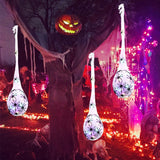 Cifeeo  Halloween Spider Eggs Light Up Spider Hangings Egg Sacs Hanging Light Decorations Web Halloween Decorations For Haunted House
