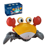 Cifeeo Electric Induction Escape Crab Toys Projection Interactive Toy Musical Simulated Crawling Toys Educational Toys for Kids Gifts