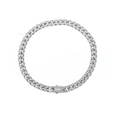 Cifeeo-Silver Cuban Chain Necklace