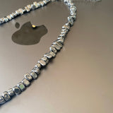 Cifeeo-Silver Stone Clavicle Chain Necklace