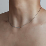 Cifeeo-Sterling Silver Fine Chain Choker