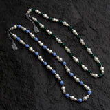 Cifeeo-Stitching Green Beaded Necklace